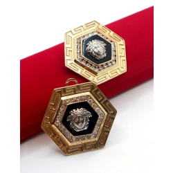 Złote kolczyki duże Pr.585 W:31,06gr Śred.3,8cm InterSKLEP