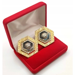 Złote kolczyki duże Pr.585 W:31,06gr Śred.3,8cm InterSKLEP