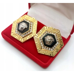 Złote kolczyki duże Pr.585 W:31,06gr Śred.3,8cm InterSKLEP