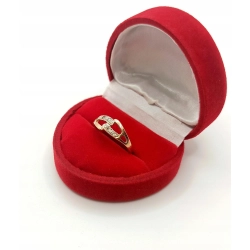 Złoty pierścionek z cyrkoniami pr.585 W:1,53gr Roz.11 InterSKLEP