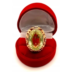 Złoty pierścionek landrynka żółta PR.585 W:12,76gr R.17 InterSKLEP