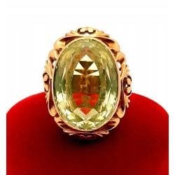 Złoty pierścionek landrynka żółta PR.585 W:12,76gr R.17 InterSKLEP