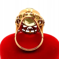 Złoty pierścionek landrynka żółta PR.585 W:12,76gr R.17 InterSKLEP