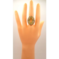 Złoty pierścionek landrynka żółta PR.585 W:12,76gr R.17 InterSKLEP