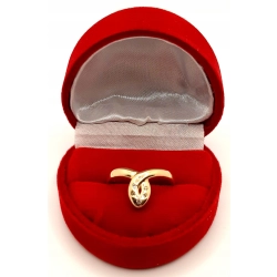 Złoty pierścionek z Cyrkoniami PR.585 W:1,83gr R.14 InterSKLEP