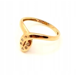 Złoty pierścionek z Cyrkoniami PR.585 W:1,83gr R.14 InterSKLEP