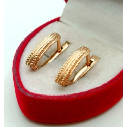 Złote kolczyki Pr.585 W:3,15gr Dł:1,5cm InterSKLEP
