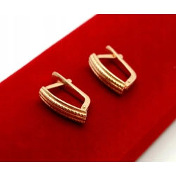 Złote kolczyki Pr.585 W:3,15gr Dł:1,5cm InterSKLEP