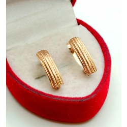 Złote kolczyki Pr.585 W:3,15gr Dł:1,5cm InterSKLEP