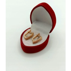 Złote kolczyki Pr.585 W:3,15gr Dł:1,5cm InterSKLEP