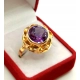 Złoty pierścionek z Ametystem Pr.750 W:6,95gr Roz.20 InterSKLEP