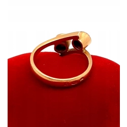 Złoty pierścionek z Koralami PR.585 W:3,48gr R.13 InterSKLEP