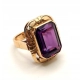 Złoty pierścionek z ametystem Pr.585 W:12,08gr R.14 InterSKLEP