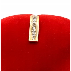 Złota zawieszka z Cyrkoniami PR.585 W:0,92gr InterSKLEP