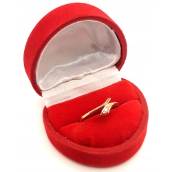 Złoty pierścionek z Cyrkonią PR.585 W:1,64gr R.14 InterSKLEP