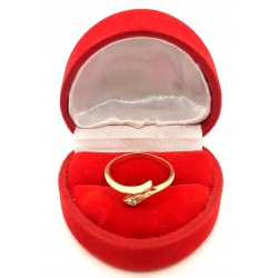 Złoty pierścionek z Cyrkonią PR.585 W:1,64gr R.14 InterSKLEP