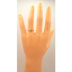 Złoty pierścionek z Cyrkonią PR.585 W:1,64gr R.14 InterSKLEP