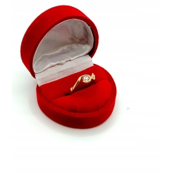 Złoty pierścionek z cyrkonią pr.585 W:2,36gr Roz.13 InterSKLEP