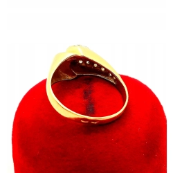 Złoty pierścionek z cyrkoniami Pr.585 W:3,28gr R.12 InterSKLEP