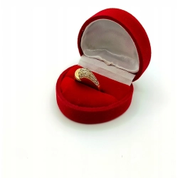 Złoty pierścionek z cyrkoniami Pr.585 W:3,28gr R.12 InterSKLEP