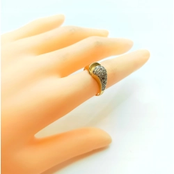 Złoty pierścionek z cyrkoniami Pr.585 W:3,28gr R.12 InterSKLEP