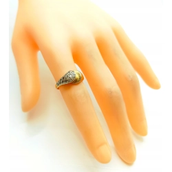 Złoty pierścionek z cyrkoniami Pr.585 W:3,28gr R.12 InterSKLEP