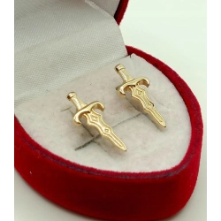 Złote kolczyki sztylety Sztyft Nowe Pr.585 W:1,70gr InterSKLEP