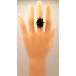 Złoty pierścionek landrynka niebieska PR.585 W:12,05gr R.15 InterSKLEP