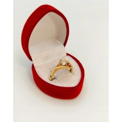 Złoty pierścionek z cyrkoniami Pr.585 W:2,31gr R.13 InterSKLEP