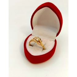 Złoty pierścionek z cyrkoniami Pr.585 W:2,31gr R.13 InterSKLEP