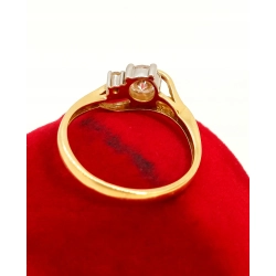 Złoty pierścionek z cyrkoniami Pr.585 W:2,31gr R.13 InterSKLEP