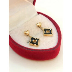 Złote kolczyki wiszące sztyft NOWE PR.585 W:1,83gr InterSKLEP