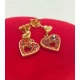 Złote kolczyki wiszące serca, sztyft Pr.585 W:2,30gr NOWE InterSKLEP
