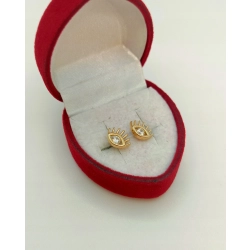 Złote kolczyki oczy Pr.585 W:1,32gr NOWE INterSKLEP