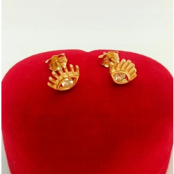 Złote kolczyki oczy Pr.585 W:1,32gr NOWE INterSKLEP