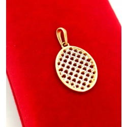 Złota zawieszka z cyrkoniami Ażurowa NOWA Pr.585 W:1,06gr InterSKLEP