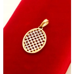 Złota zawieszka z cyrkoniami Ażurowa NOWA Pr.585 W:1,06gr InterSKLEP