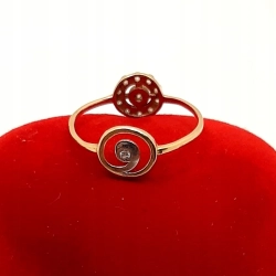 Złoty pierścionek Dwustronny PR.585 W:1gr R.12 InterSKLEP