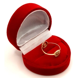 Złoty pierścionek Dwustronny PR.585 W:1gr R.12 InterSKLEP