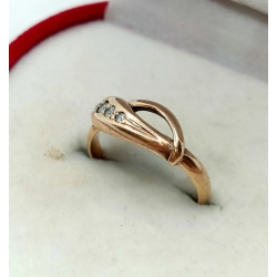 Złoty pierścionek z Cyrkoniami PR.585 W:2,73gr R.11 InterSKLEP