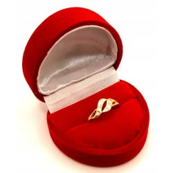 Złoty pierścionek z Cyrkoniami PR.585 W:1,62gr R.14 InterSKLEP