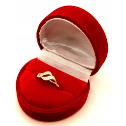 Złoty pierścionek z Cyrkoniami PR.585 W:1,62gr R.14 InterSKLEP