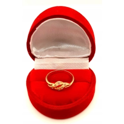 Złoty pierścionek z Cyrkoniami PR.585 W:1,62gr R.14 InterSKLEP