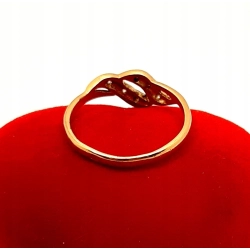 Złoty pierścionek z Cyrkoniami PR.585 W:1,62gr R.14 InterSKLEP