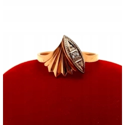 Złoty pierścionek z cyrkonią PR.585 w;2,30gr R.11 InterSKLEP