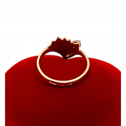 Złoty pierścionek z cyrkonią PR.585 w;2,30gr R.11 InterSKLEP