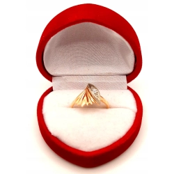 Złoty pierścionek z cyrkonią PR.585 w;2,30gr R.11 InterSKLEP