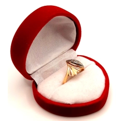 Złoty pierścionek z cyrkonią PR.585 w;2,30gr R.11 InterSKLEP