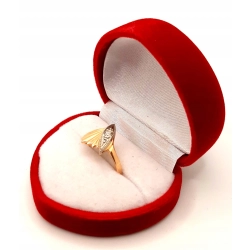 Złoty pierścionek z cyrkonią PR.585 w;2,30gr R.11 InterSKLEP