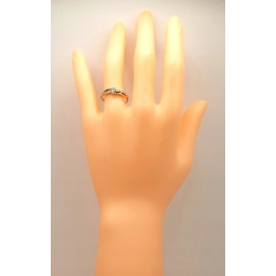 Złoty pierścionek z Cyrkoniami PR.585 W:2,27gr R.15 InterSKLEP